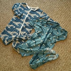 KicKee Pants Whale Footie Pair